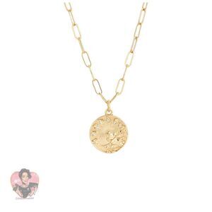 JOY DRAVESKY Rosa Coin Pendant Necklace